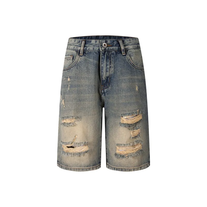 Maserati Denim Shorts Unisex Washed Color-0