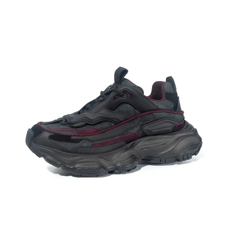 Ruomini Slip Resistant Height Increasing Low Top Chunky Sneakers Men's-0