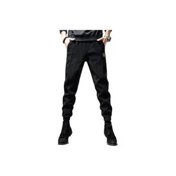 Devanro Casual Pants Men's Black