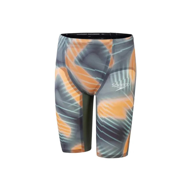 Speedo Swimming Shorts Men's Green Orange Color-0