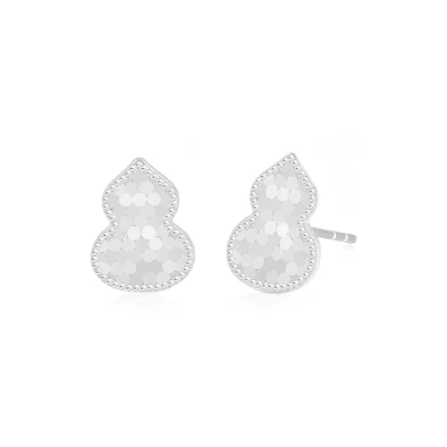 Love Link 925 Sterling Silver Stud Earrings Women's