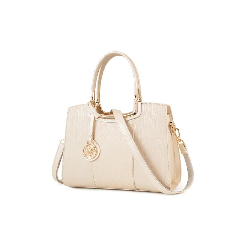 Vigno Synthetic Leather Handbags Crossbody Bags Large Size Women's White/Black-52