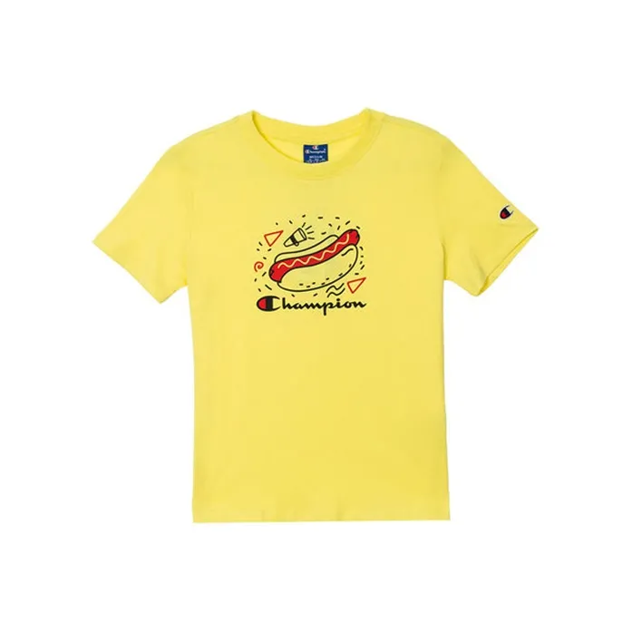 Champion Straight T-Shirt Women's Yellow-0