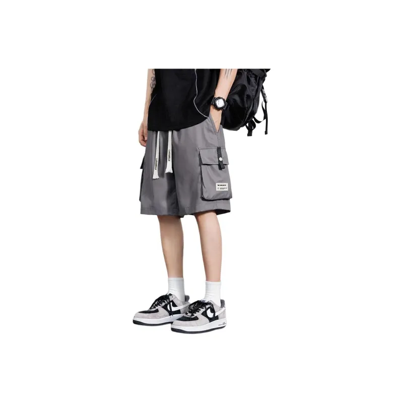 Caramella Cargo Shorts Unisex Black-6