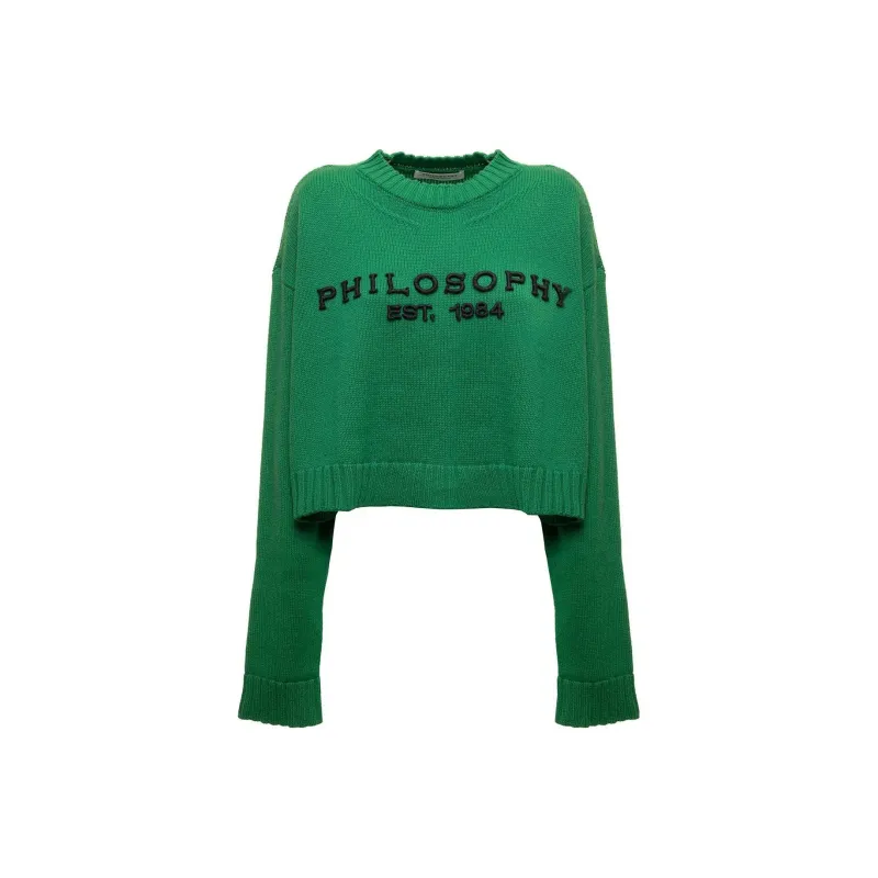 PHILOSOPHY DI LORENZO SERAFINI FW22 Sweater Women's Green-0