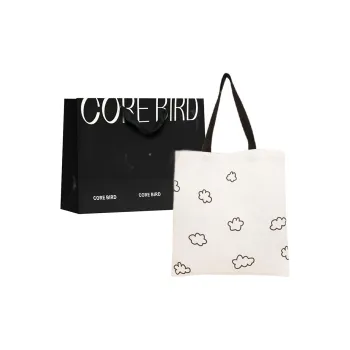 CORE BIRD Canvas Canvas Bag Shoulder Bags Unisex Polka Dot Style/Cloud Style
