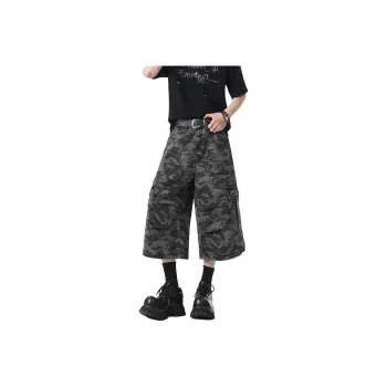 DEAR BETSY Denim Shorts Unisex Camouflage