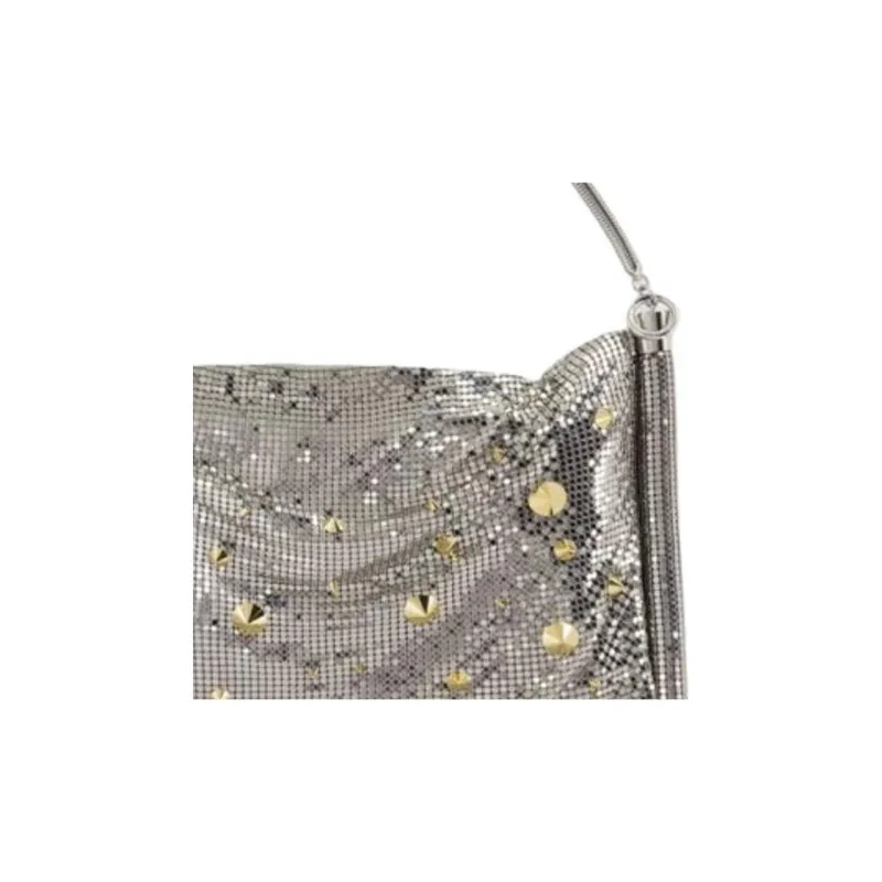 Paco Rabanne Brass Handbag Women's Silver-3