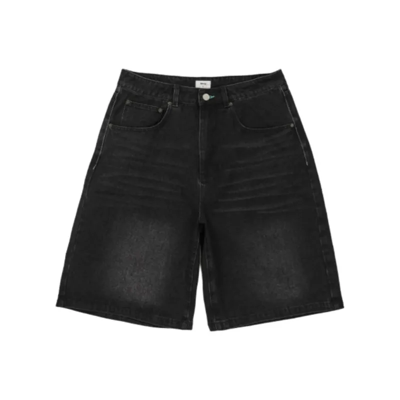 Mmlg Denim Shorts Unisex Black-0