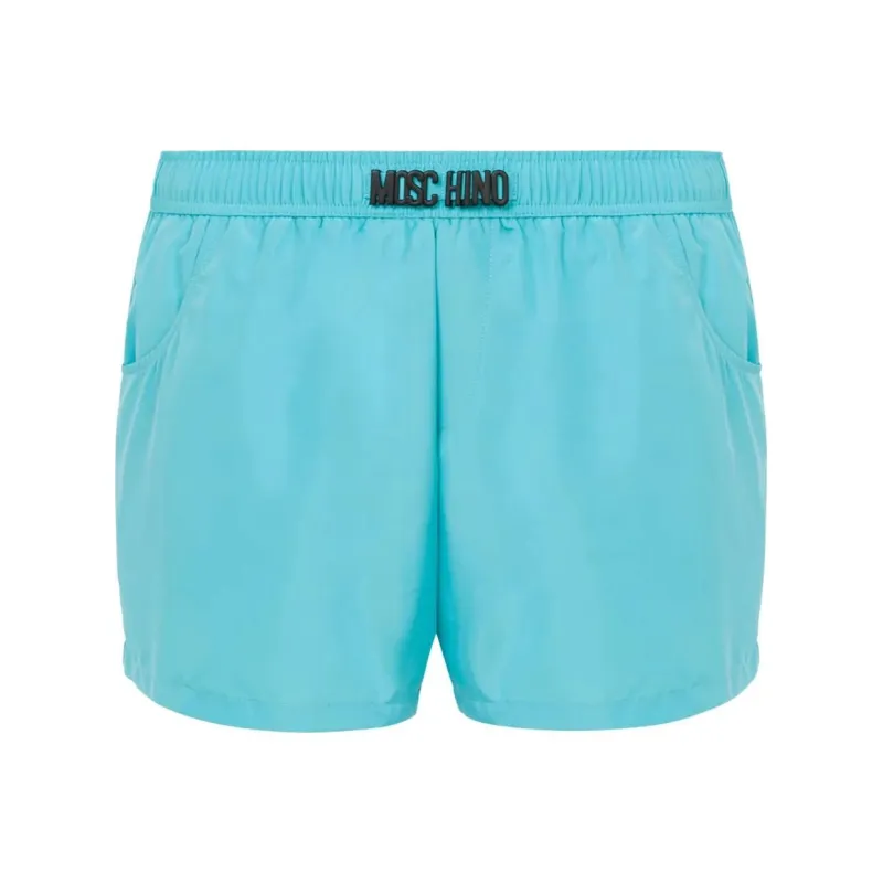 MOSCHINO Logo patch Swim Shorts-0