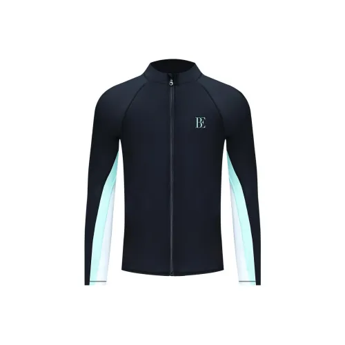 BALNEAIRE Men'swimwear Men's Black/Green Elegance