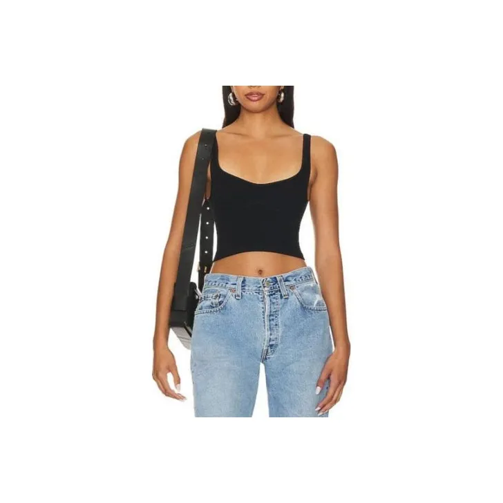 FREE PEOPLE Tank Tops Women's Black-0