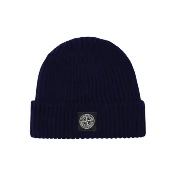 STONE ISLAND Logo Patch Knitted Beanie