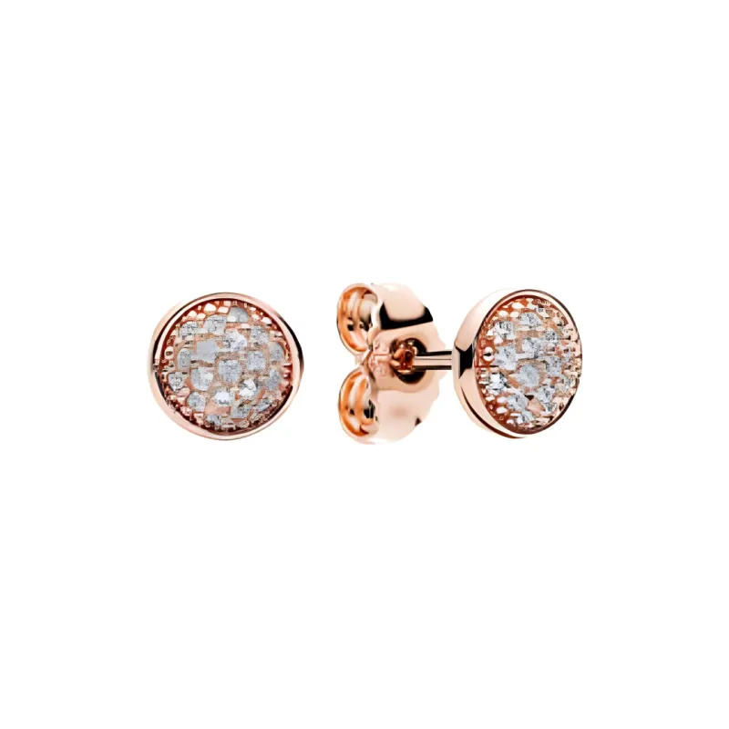 Pandora Stud Earrings Women's Rose Gold-0