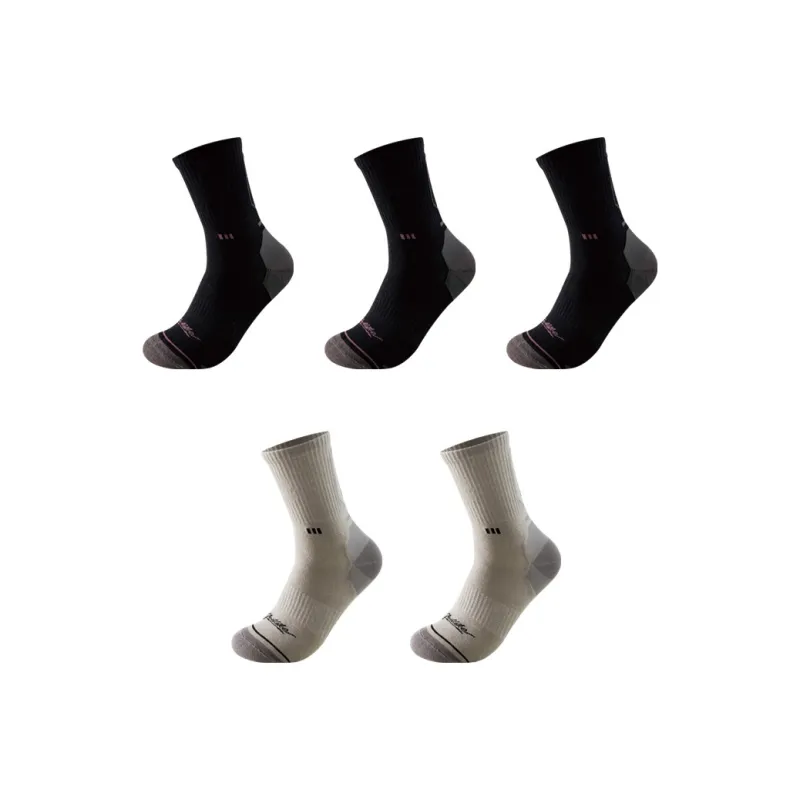 H YXIANG Mid Calf Socks Men's 5 Pack-10