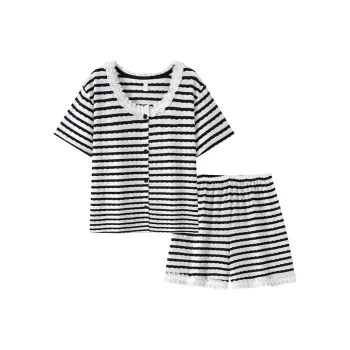 XIAFENYAN Pajama Set Women's Black