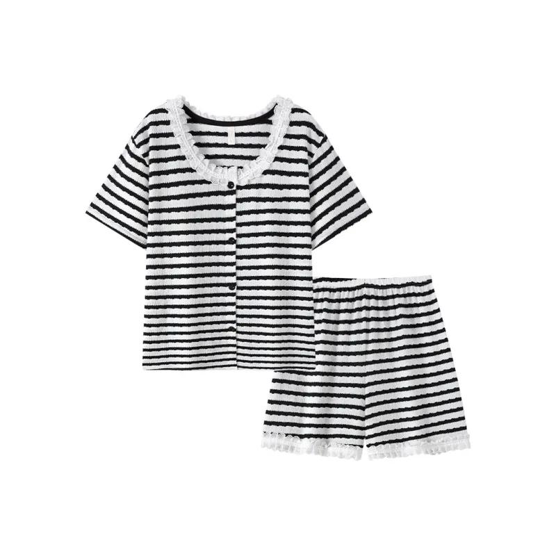 XIAFENYAN Pajama Set Women's Black-0