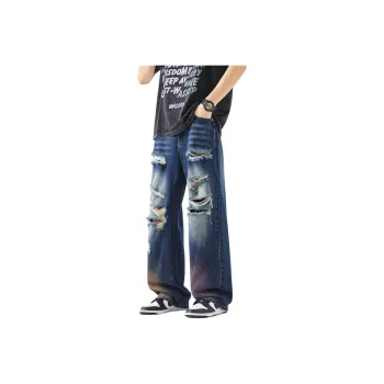 NVRFRGT Jeans Unisex Blue Gray