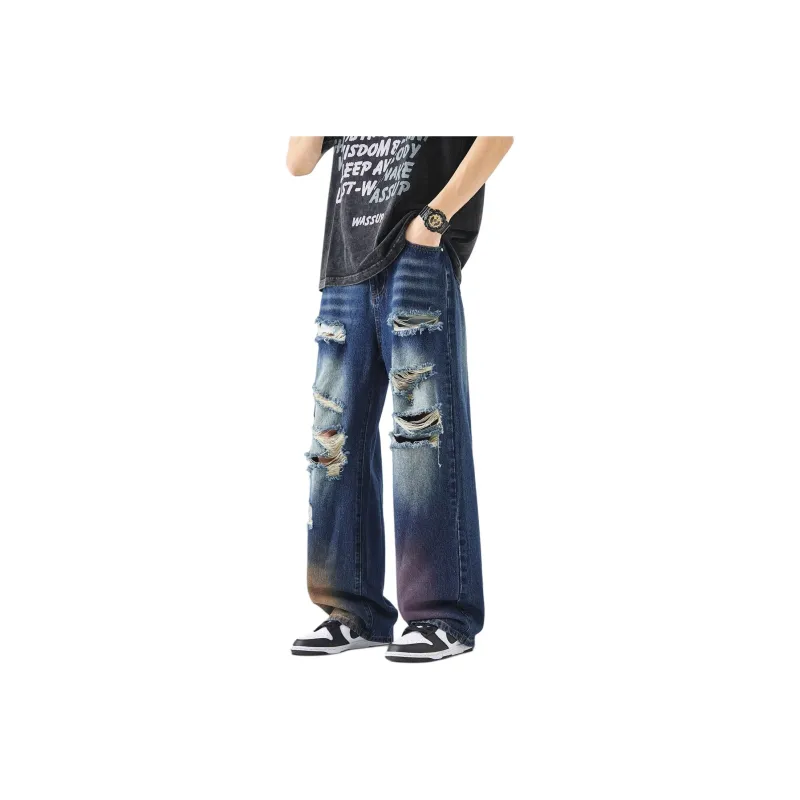 NVRFRGT Jeans Unisex Blue Gray-0