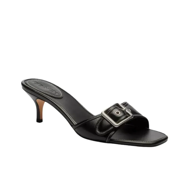 COACH Margot Slip Resistant Slide Slippers 5.5cm Women's Black-2