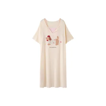 MADALLO Nightgown Women's Custard