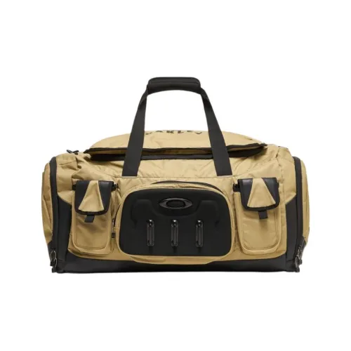 Oakley Waterproof Travel Bag Unisex Khaki & Black