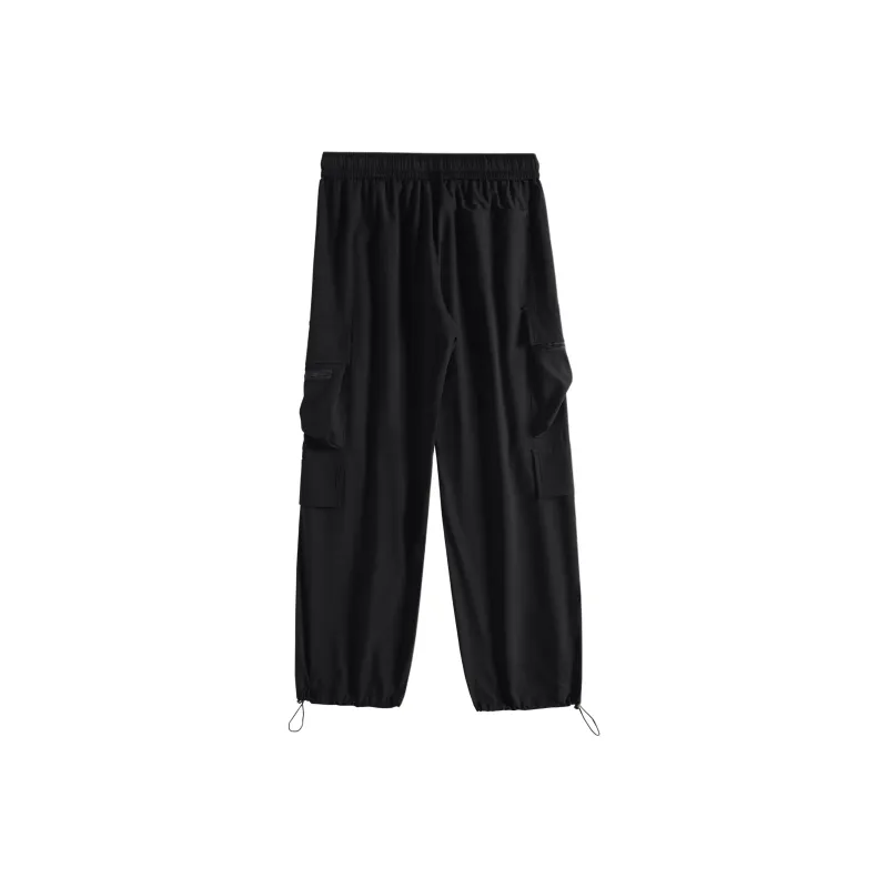 FORIDER Casual Pants Unisex Black-1