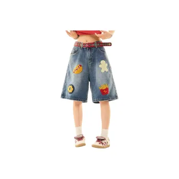 Nuthink Denim Shorts Unisex