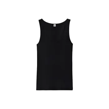 TOTEME Scoop Neck Ribbed Tank Top