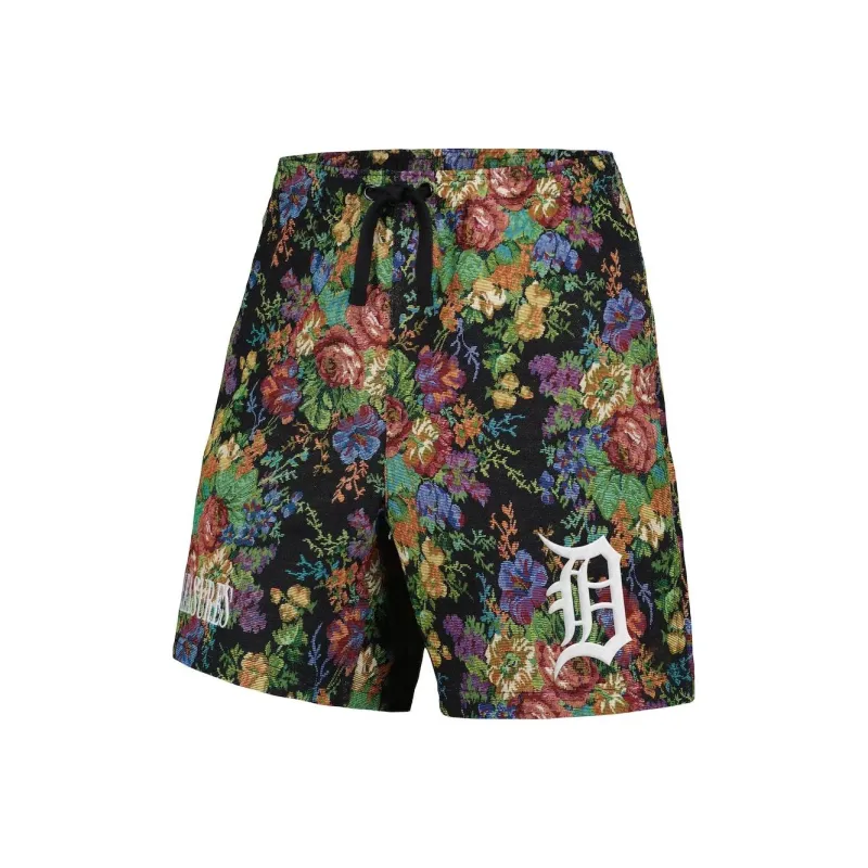 MLB Detroit Tigers PLEASURES Casual Shorts Men's Black-0