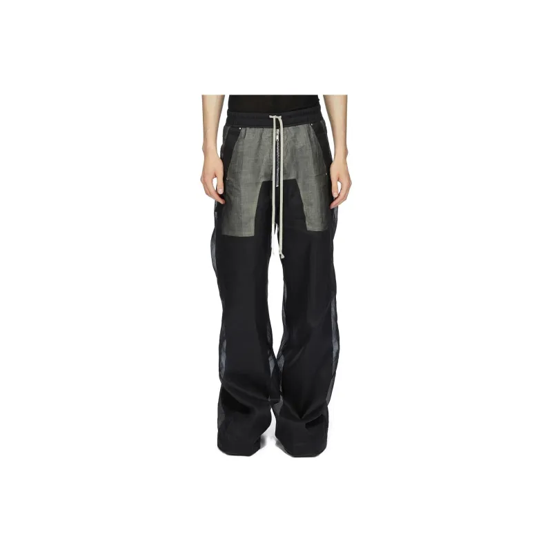 RICK OWENS Wide Leg Drawstring Trousers-0