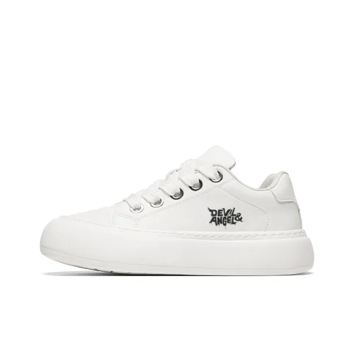 DEVIL AND ANGEL Slip Resistant And Abrasion Resistant Coverage Low Top Skateboard Shoes Men's