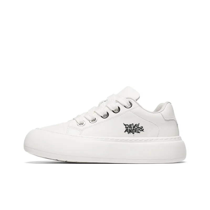 DEVIL AND ANGEL Slip Resistant And Abrasion Resistant Coverage Low Top Skateboard Shoes Men's-0