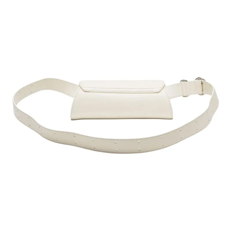 JIL SANDER Cannolo Calfskin Shoulder Bag Mini Women's Ecru-2