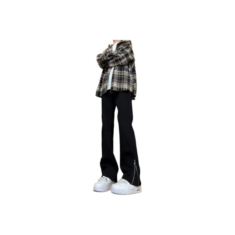 TESTUNG Fashion Versatile Jeans Unisex Classic Black-6