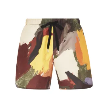 JW Anderson Abstract Printed Drawstring Swim Shorts
