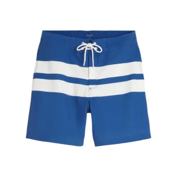 Hollister Swimming Shorts Men's Light Blue Stripes