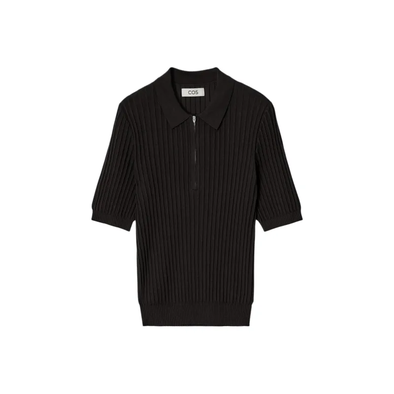 COS Polo Shirt Men's Dark Brown-0