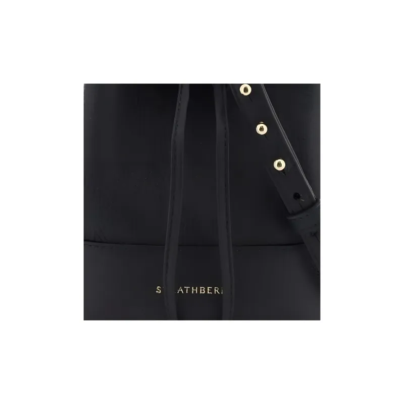 Strathberry Calfskin Bucket Bags Shoulder Bag Crossbody Bag Handbag Women's Black-3
