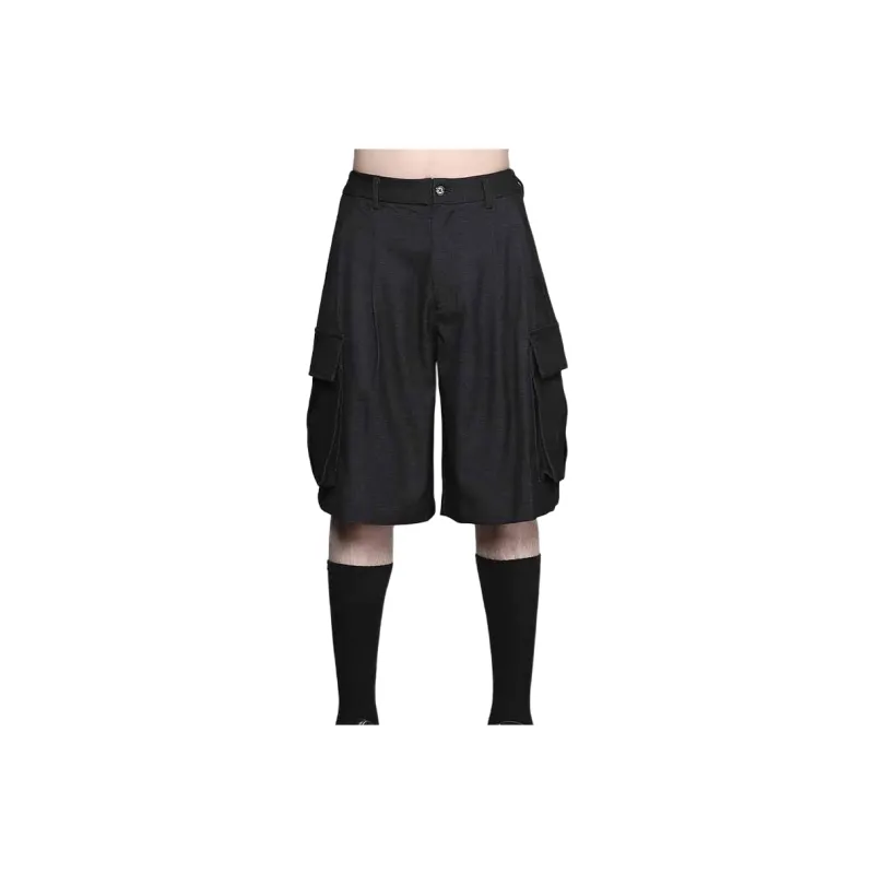 RAYSHOW Cargo Shorts Men's Black-2