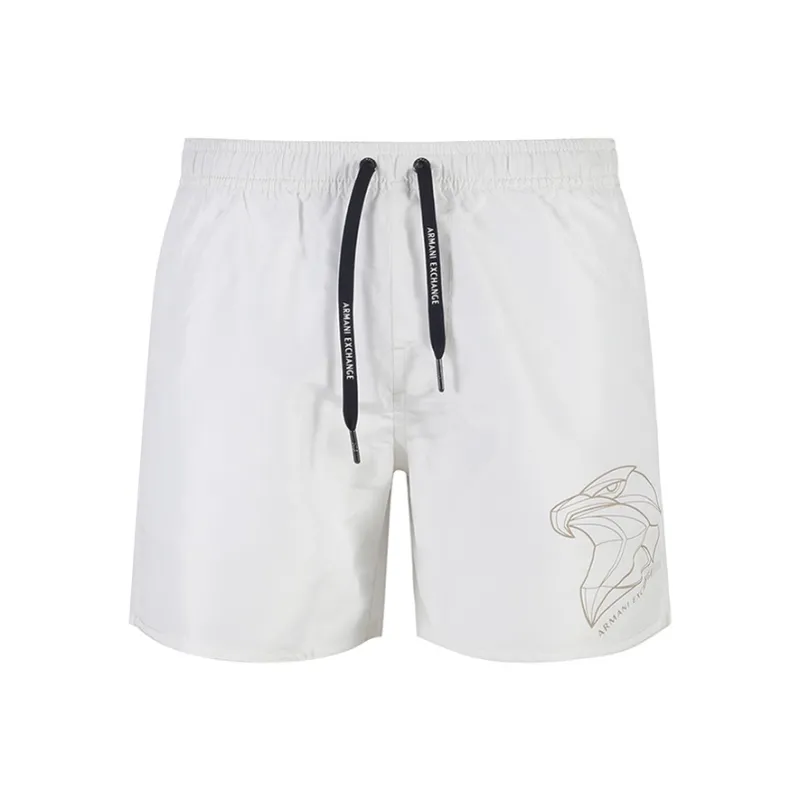 ARMANI EXCHANGE SS24 Beach Shorts Men's White-0