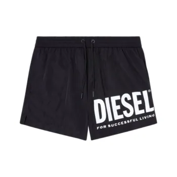 DIESEL Mario 34 D Core Logo Printed Drawstring Swim Shorts