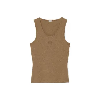 LOEWE Anagram Tank Top In Cotton Taos Taupe