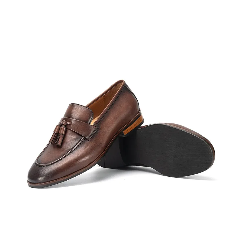 Devanro Loafers Men Black-6