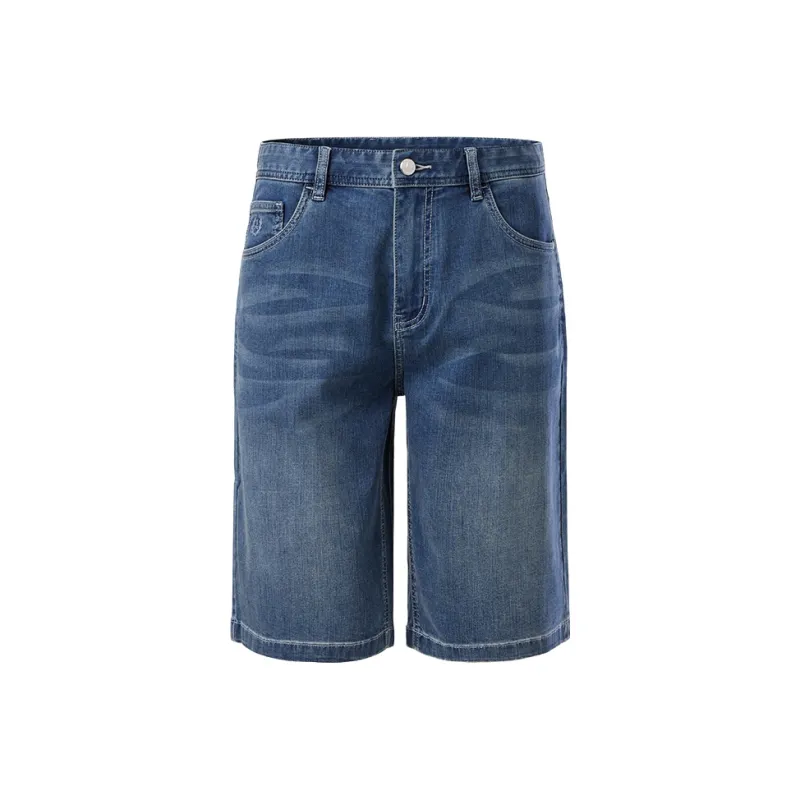 NAVIGARE Denim Shorts Men's Dark Jewelry Blue-0