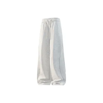 NOAHGIGI Casual Pants Unisex White Heather Gray