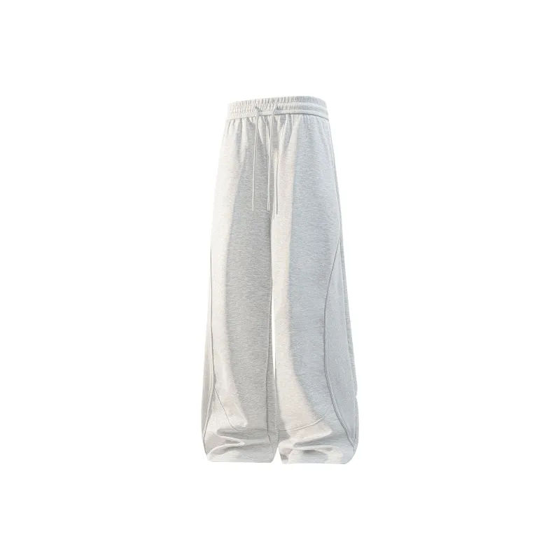 NOAHGIGI Casual Pants Unisex White Heather Gray-0