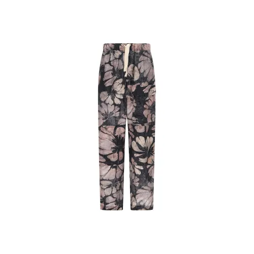 DRIES VAN NOTEN Allover Floral Printed Drawstring Trousers