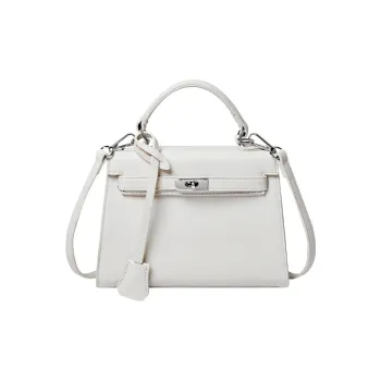 Narandu Synthetic Leather Handbag Regular Women's White/Black