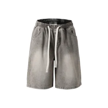 Ghost Mask Denim Shorts Unisex